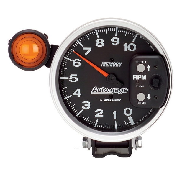 5" PEDESTAL TACHOMETER, 0-10,000 RPM, AUTO GAGE